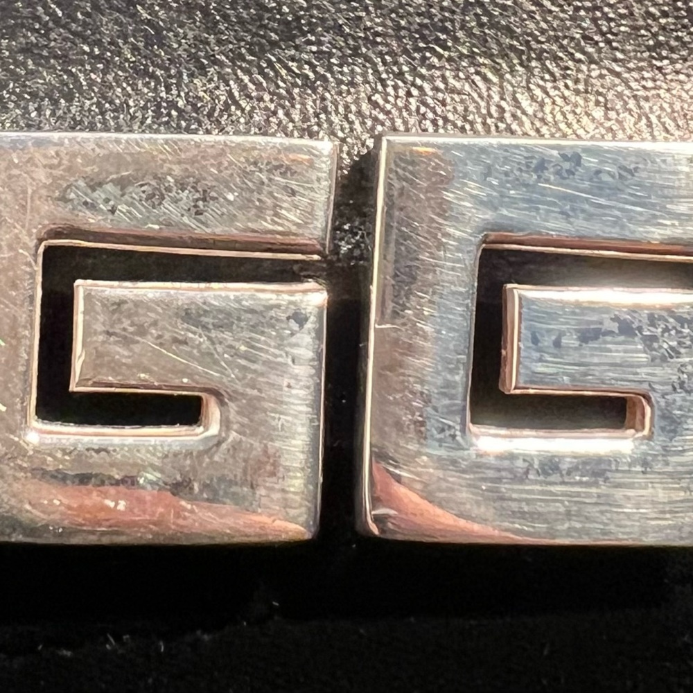 GIVENCHY Vintage (1980's) Silver Tone Clip-on Earrings